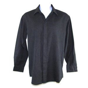 Kenneth Cole Reaction Men's Charcoal Dress Shirt L